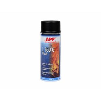 APP L650°C Жаростойкая краска черная 400мл фото