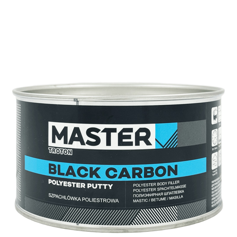 TROTON MASTER BLACK CARBON Шпаклёвка с карбоновым волокном 1л