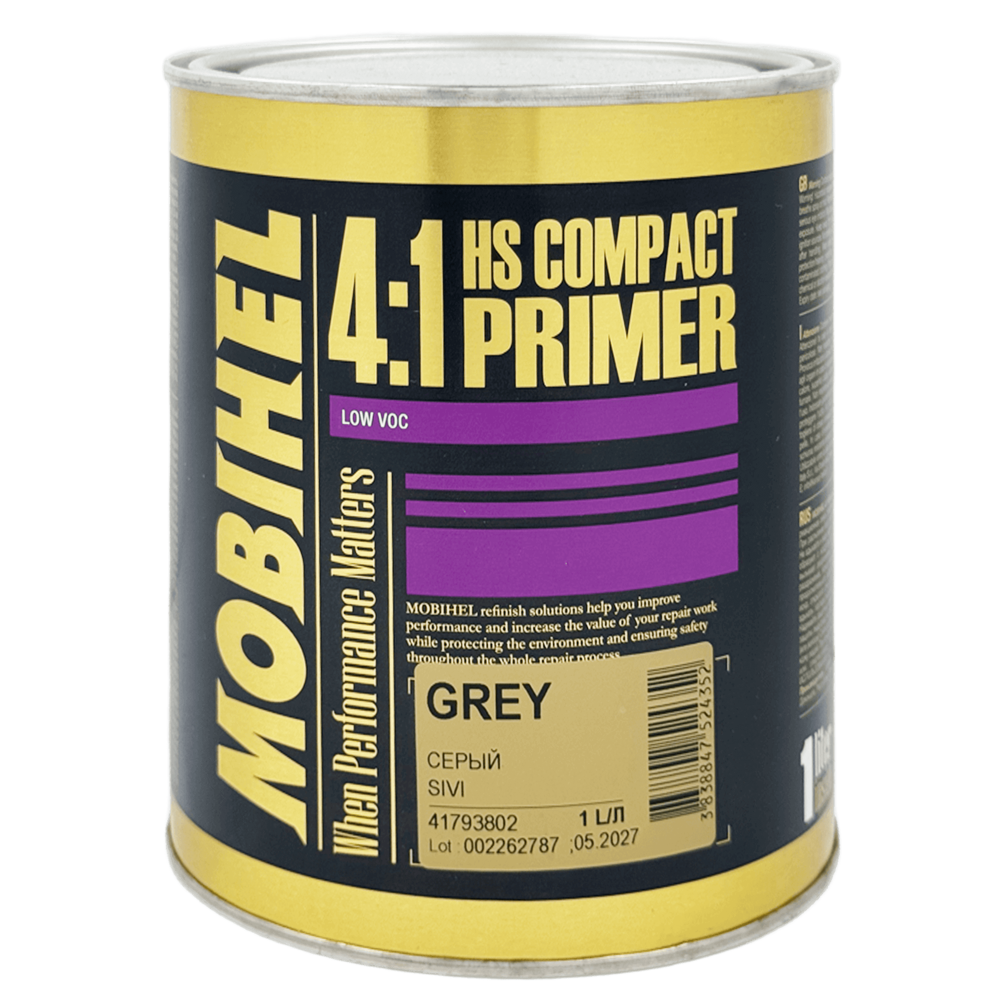 MOBIHEL 2К HS COMPACT PRIMER Акриловый грунт 1л+0,25л (700)