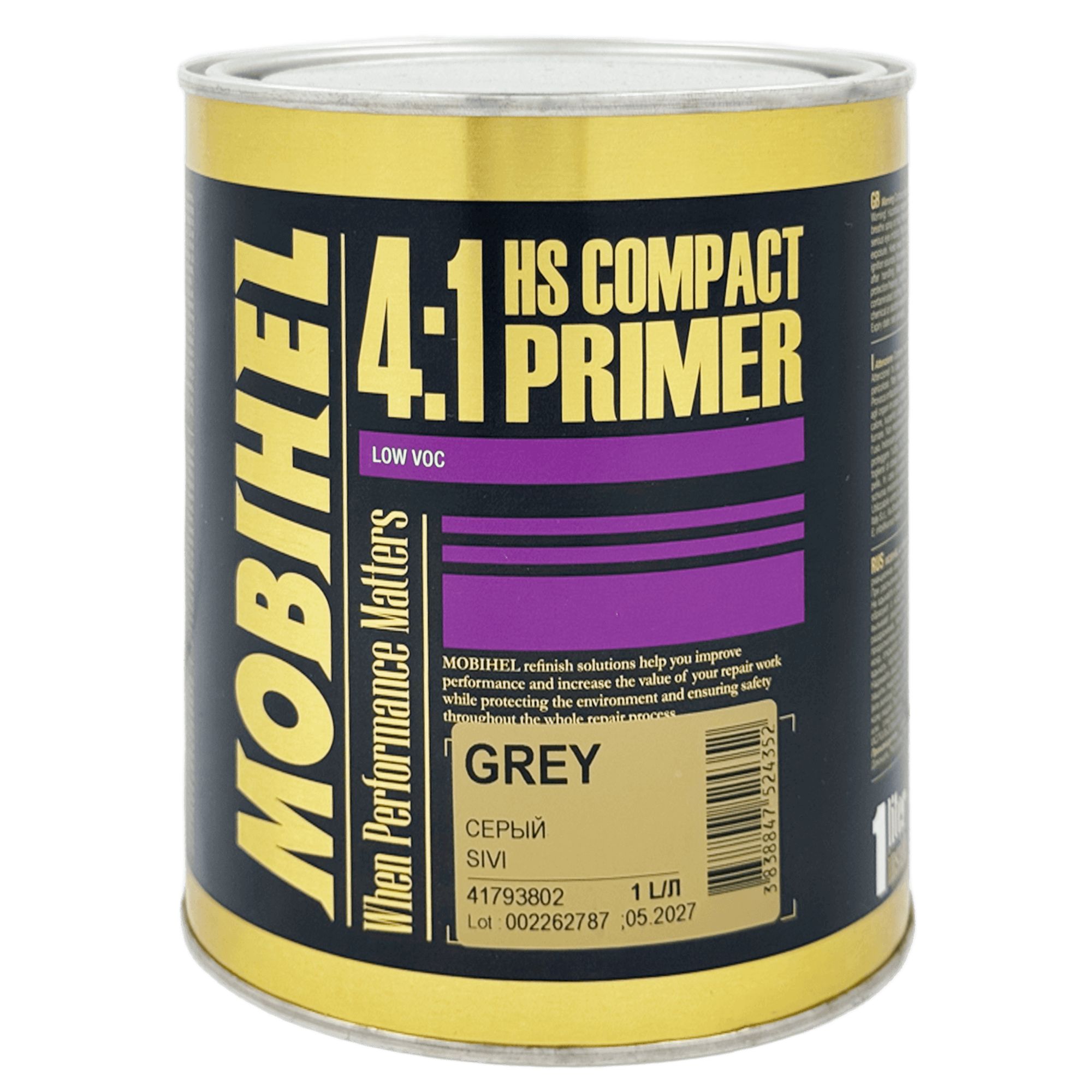 MOBIHEL 2К HS COMPACT PRIMER Акриловый грунт 1л+0,25л (700)