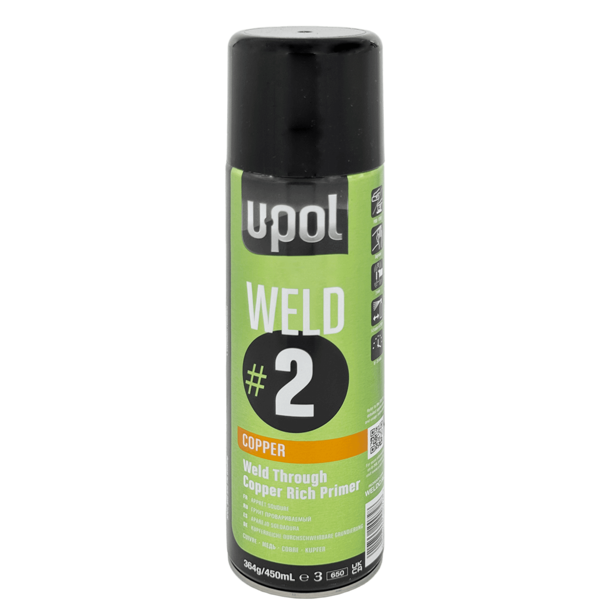 U-POL WELD#2 COPPER Грунт провариваемый 450мл