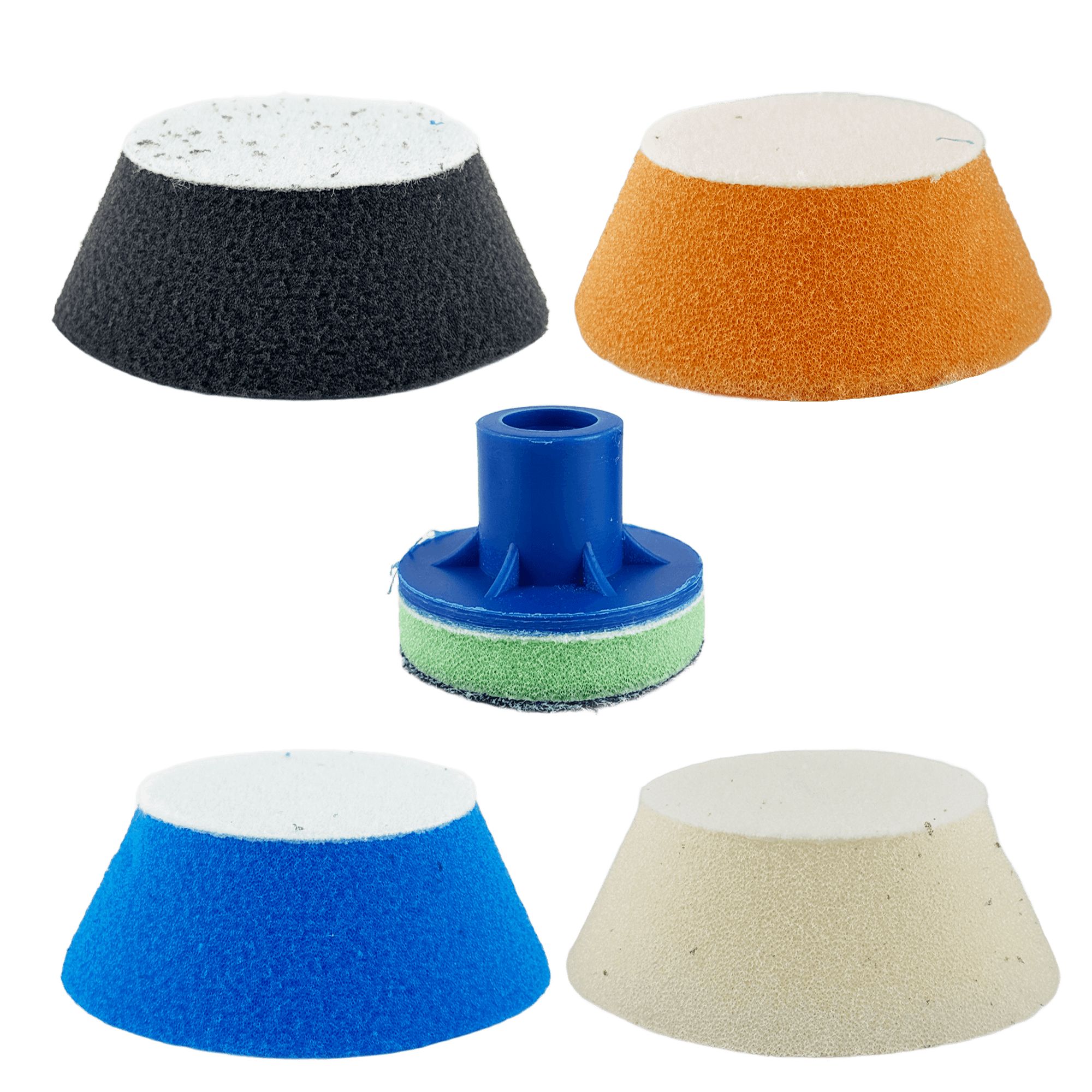 FITTER Набор детейлера (4 конусных полировальника D-55/80, оправка 55мм) превью #1