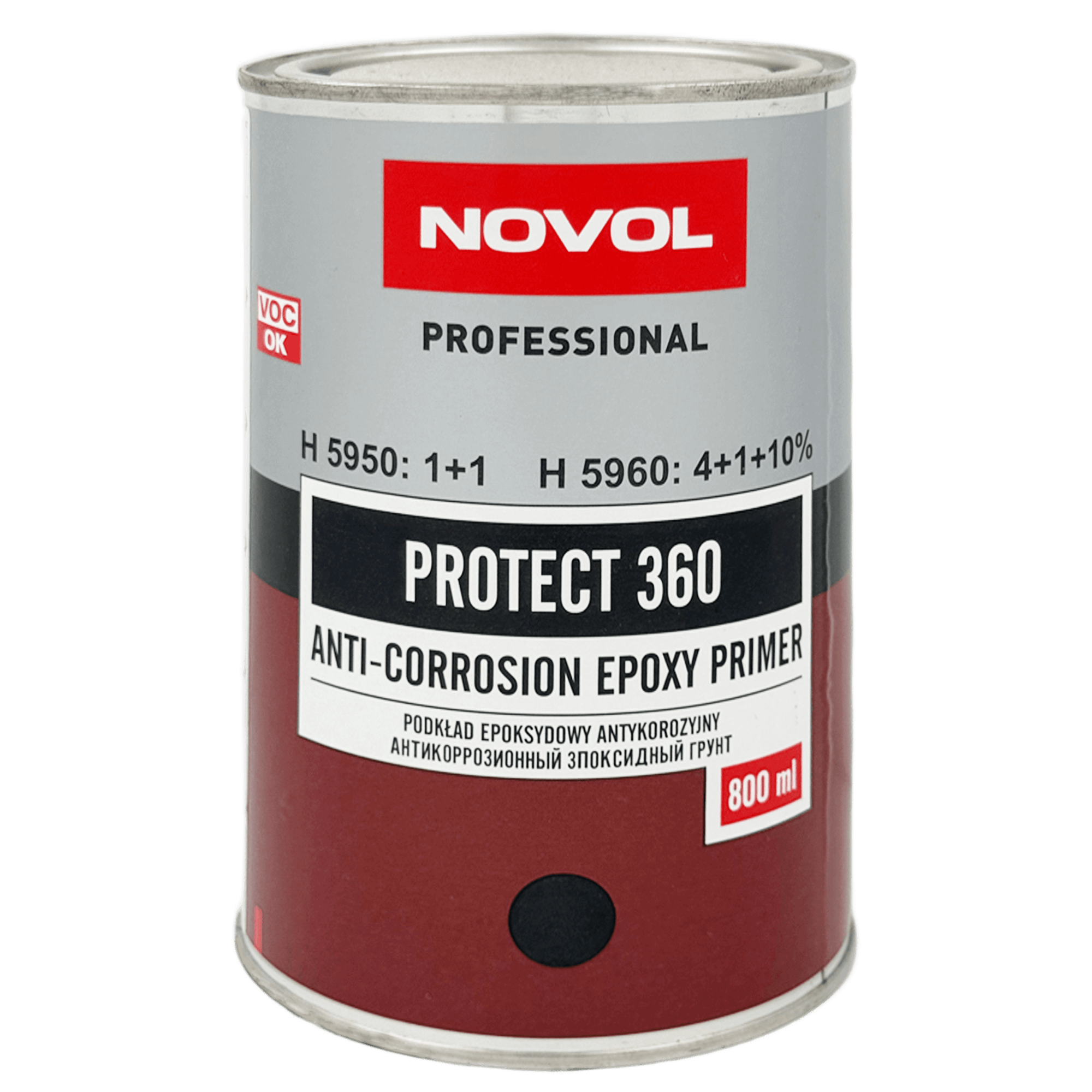 NOVOL PROTECT 360 Грунт эпоксидный чёрный 0,8л+0,8л (H5950)