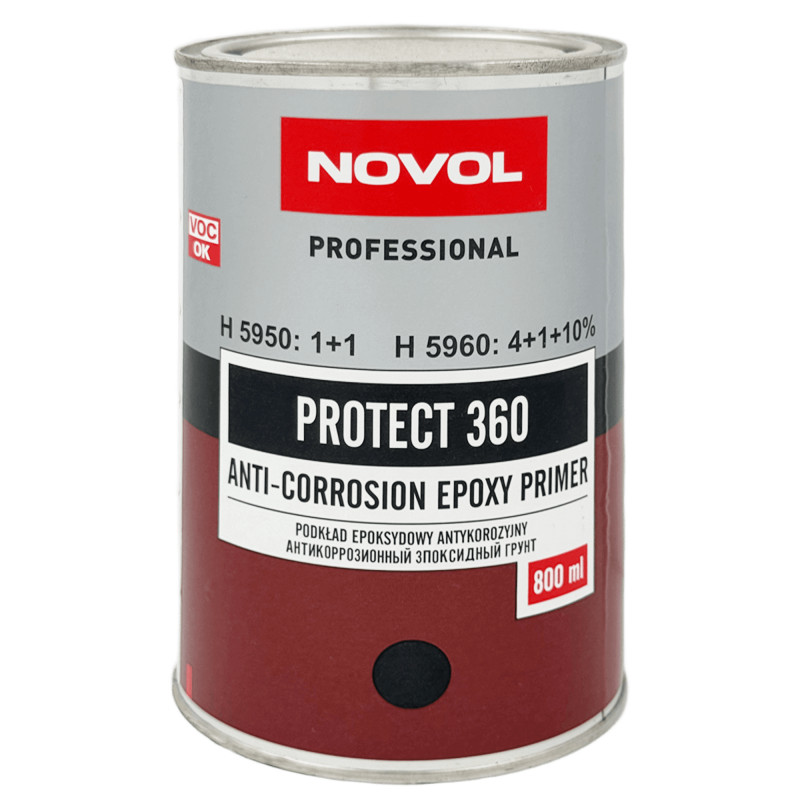 NOVOL PROTECT 360 Грунт эпоксидный чёрный 0,8л+0,8л (H5950)