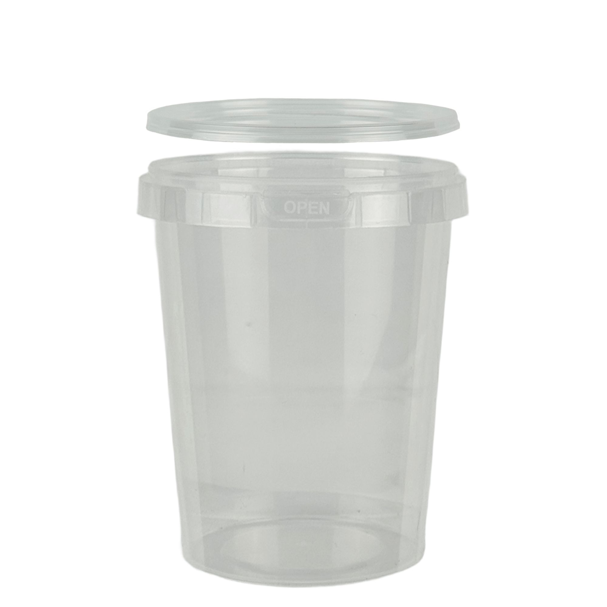 ALLIANSPLAST Пластиковая тара банка круглая с крышкой 520 мл