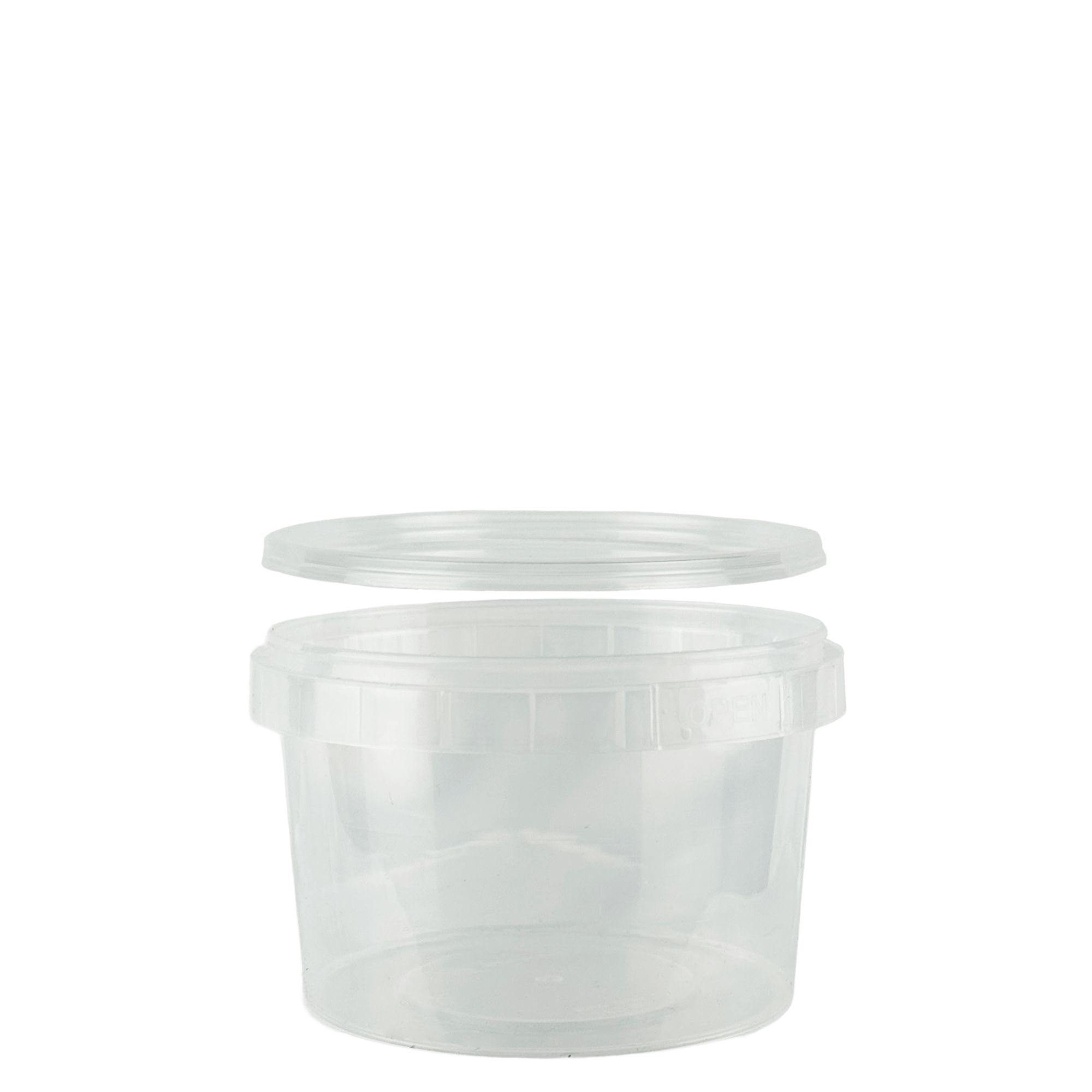 ALLIANSPLAST Пластиковая тара банка круглая с крышкой 280 мл