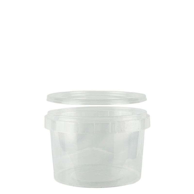 ALLIANSPLAST Пластиковая тара банка круглая с крышкой 280 мл