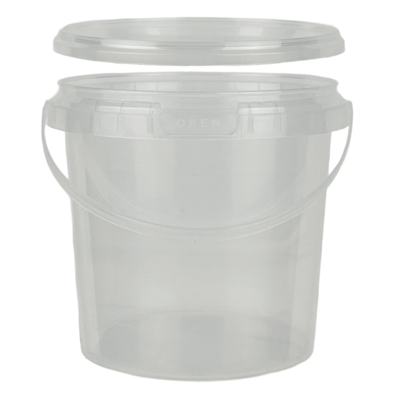 ALLIANSPLAST Пластиковая тара ведро круглое с крышкой 1 л