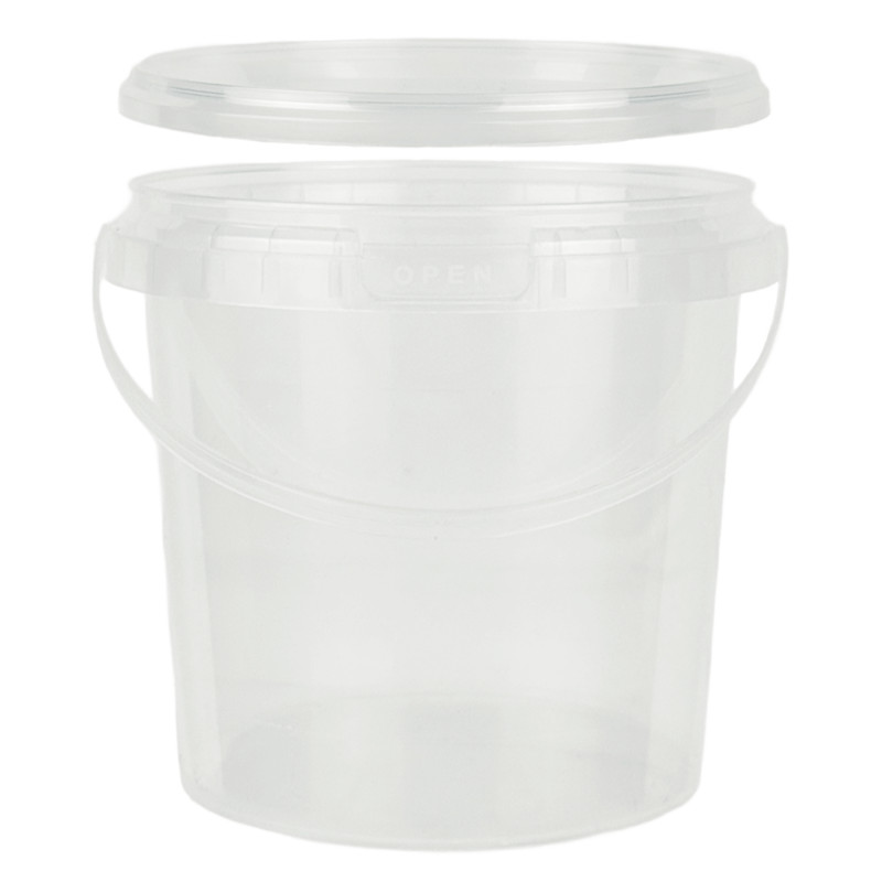 ALLIANSPLAST Пластиковая тара ведро круглое с крышкой 1 л