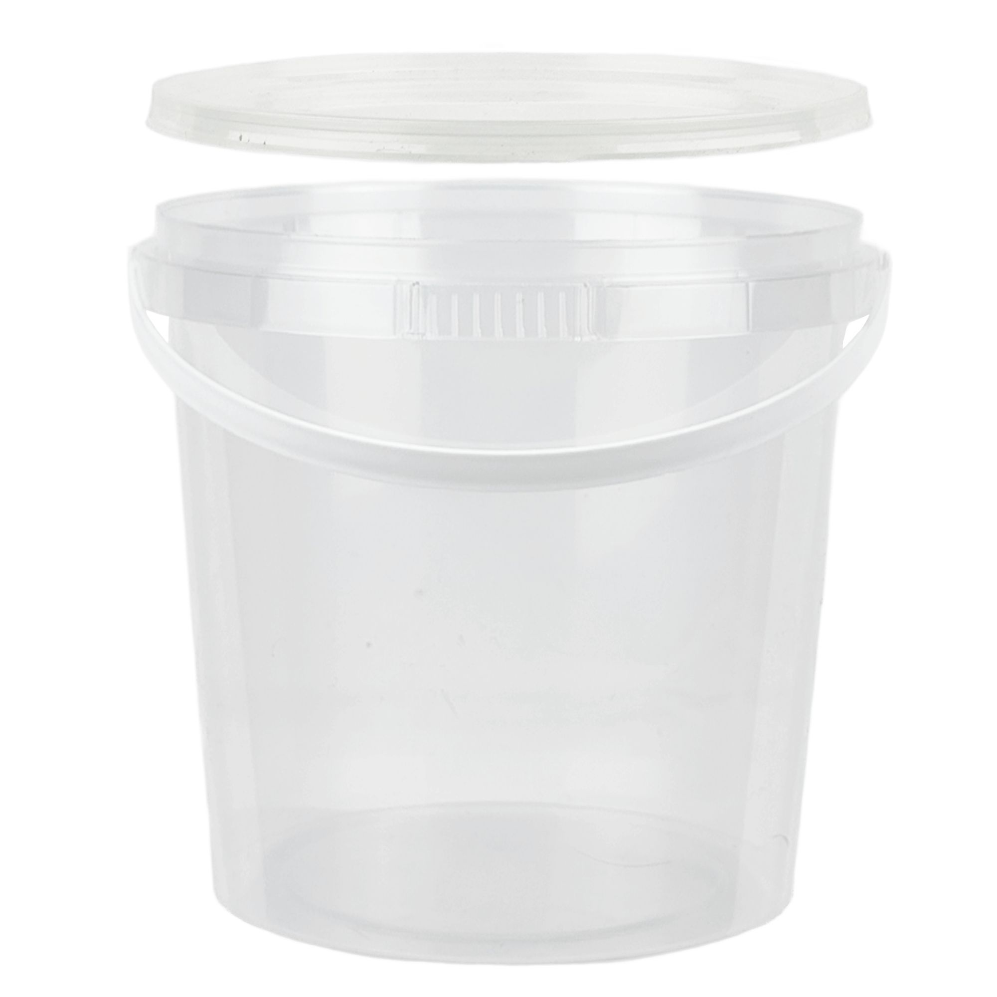 ALLIANSPLAST Пластиковая тара ведро круглое с крышкой 1,5 л