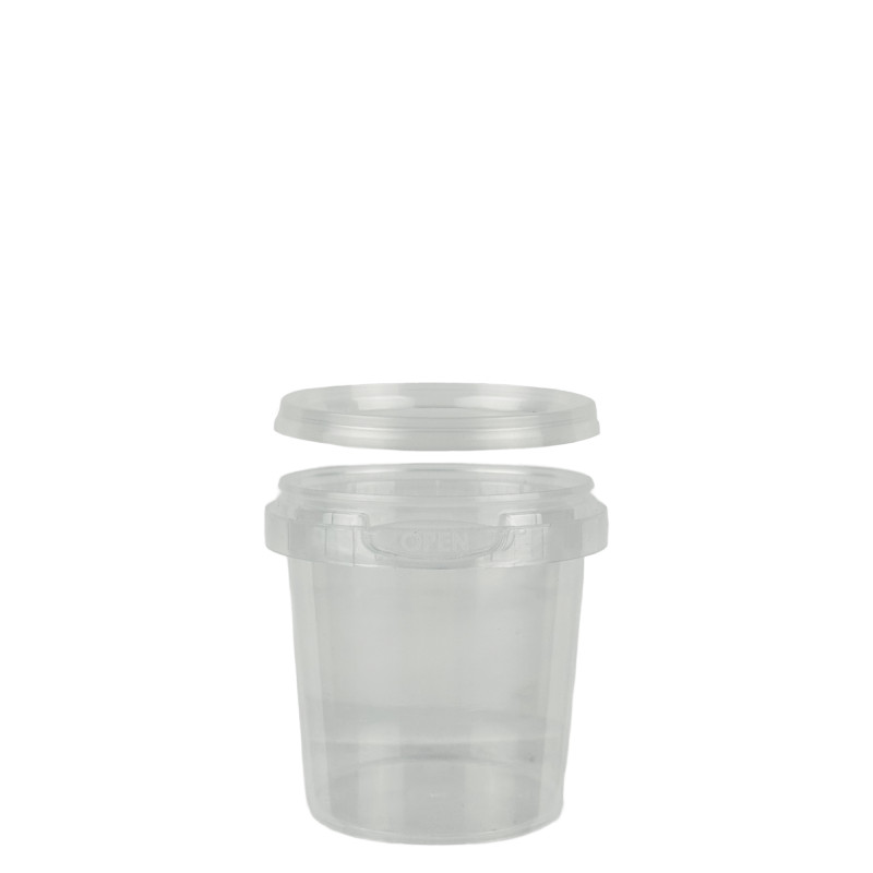 ALLIANSPLAST Пластиковая тара банка круглая с крышкой 155 мл