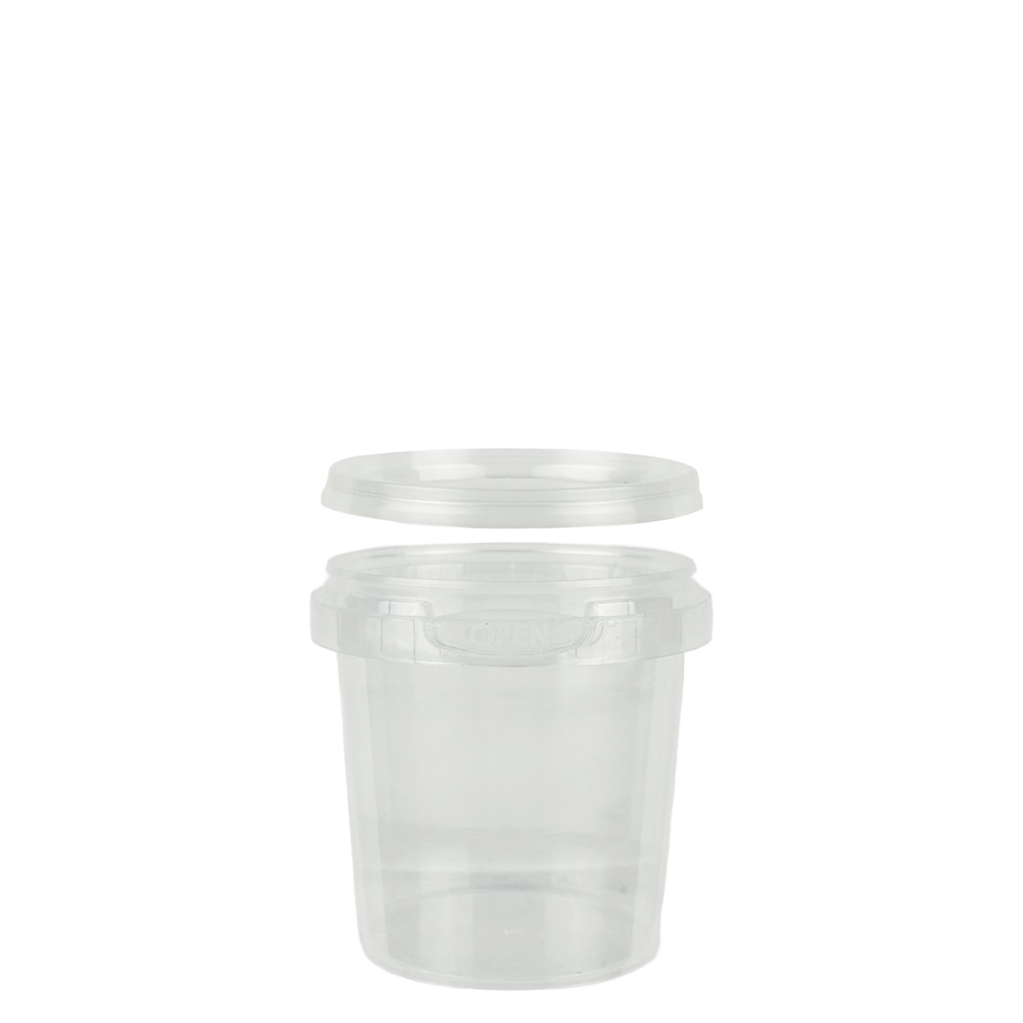 ALLIANSPLAST Пластиковая тара банка круглая с крышкой 155 мл