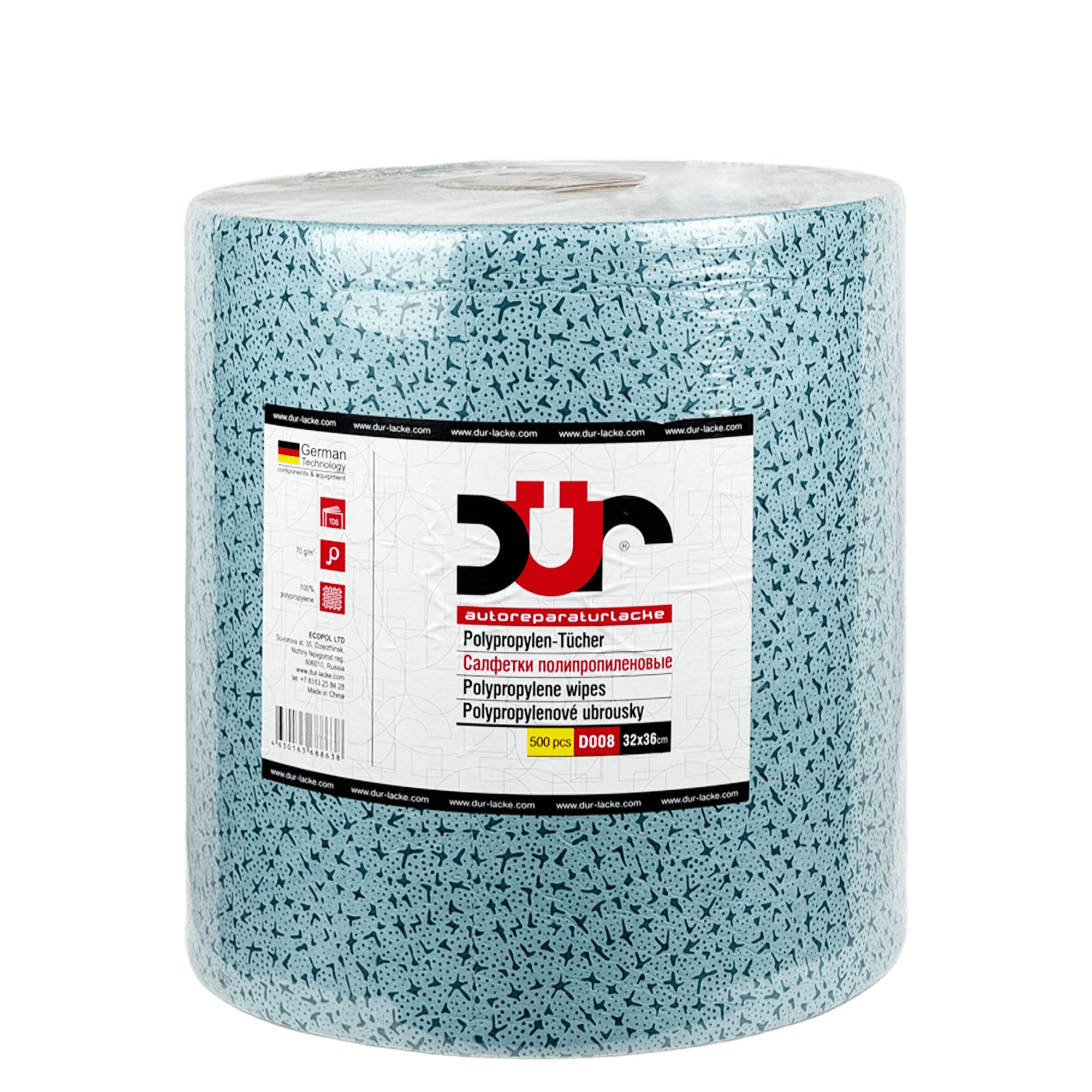 DUR D008 Салфетки полипропиленовые 32см х 36см (500 шт в рулоне)