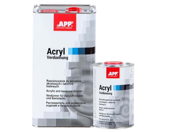 APP Acryl Verdünnung Растворитель для акриловых изделий и базовых лаков (нормальный) 5л