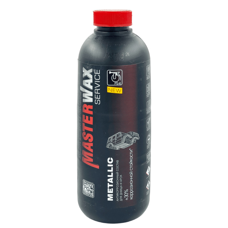 MASTERWAX Service Metallic Антикор полимерно битумный 1л