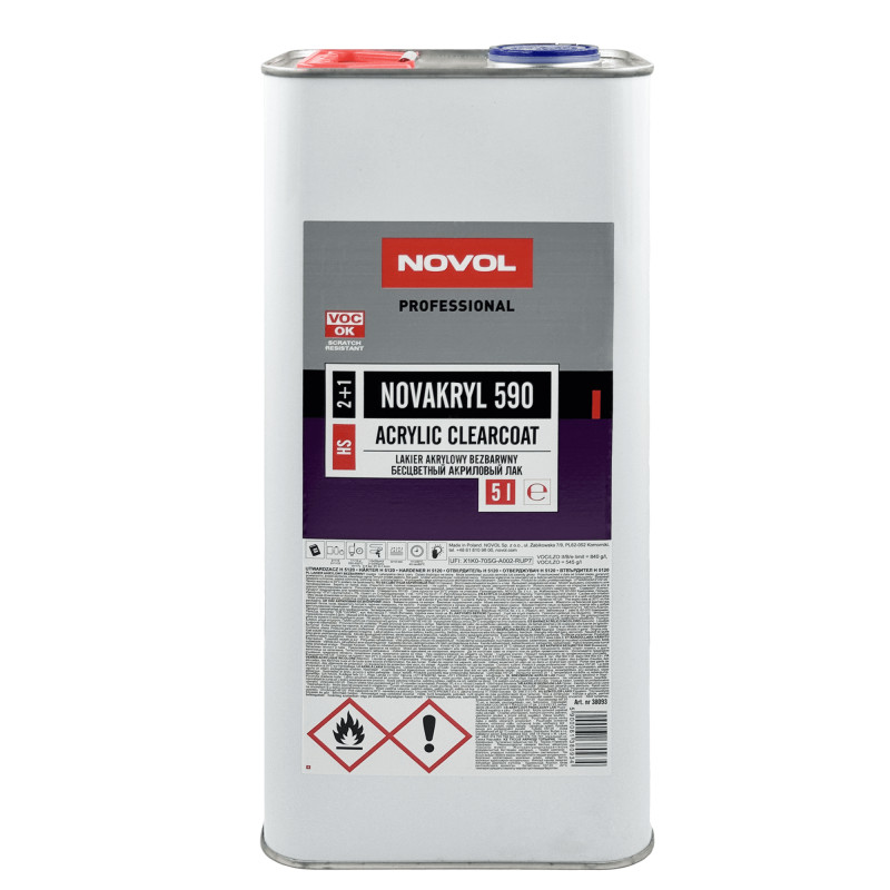 NOVOL NOVAKRYL 590 HS Лак акриловый  2+1 5л+2,5л (H5120)