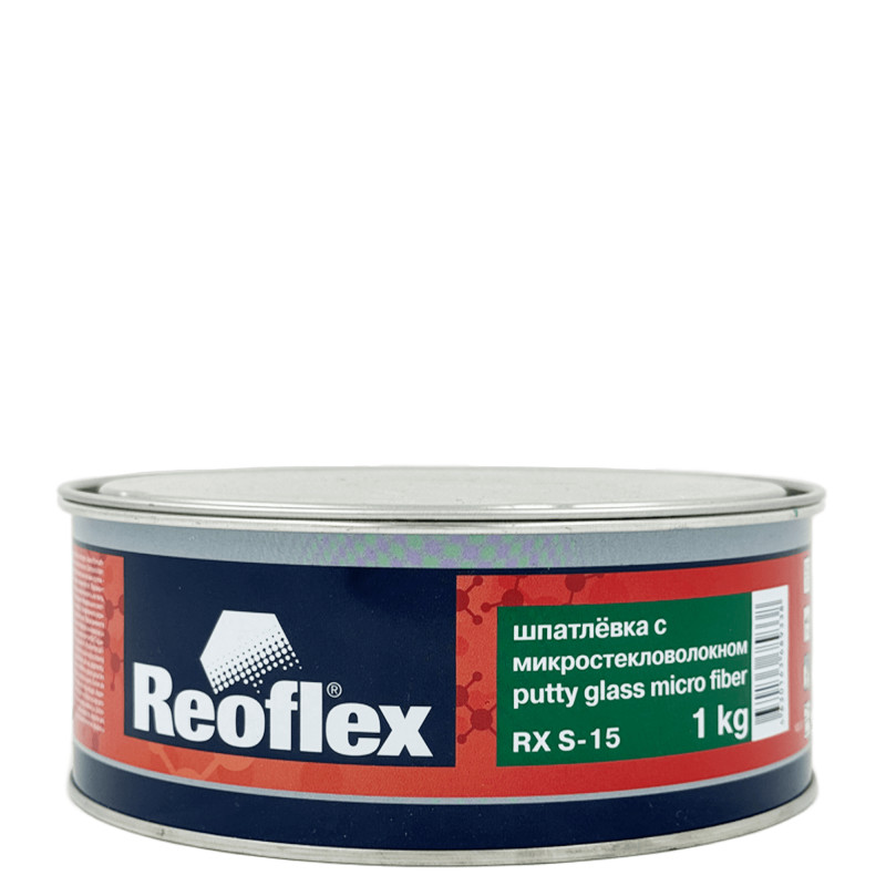 REOFLEX RX S-15 Putty Glass Micro Fiber Шпатлёвка с микростекловолокном 1кг