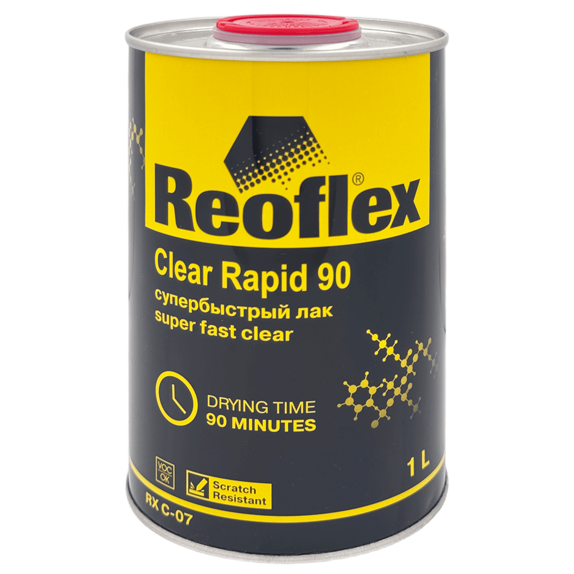 REOFLEX RX C-07 UHS Clear Rapid 90 Акриловый лак быстрый 1л + 0,5л (RX H-07)