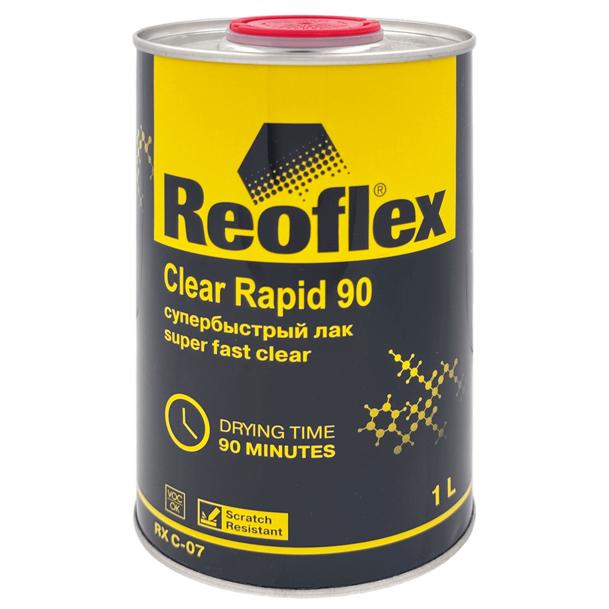 REOFLEX RX C-07 UHS Clear Rapid 90 Акриловый лак быстрый 1л + 0,5л (RX H-07) превью #1