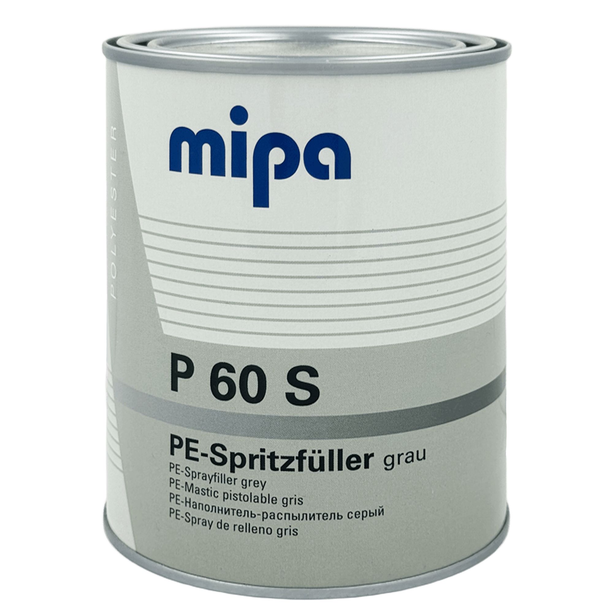 MIPA P60S PE-Spritzfuller Шпатлёвка жидкая 1л + 50 мл (Отвердитель) превью #1