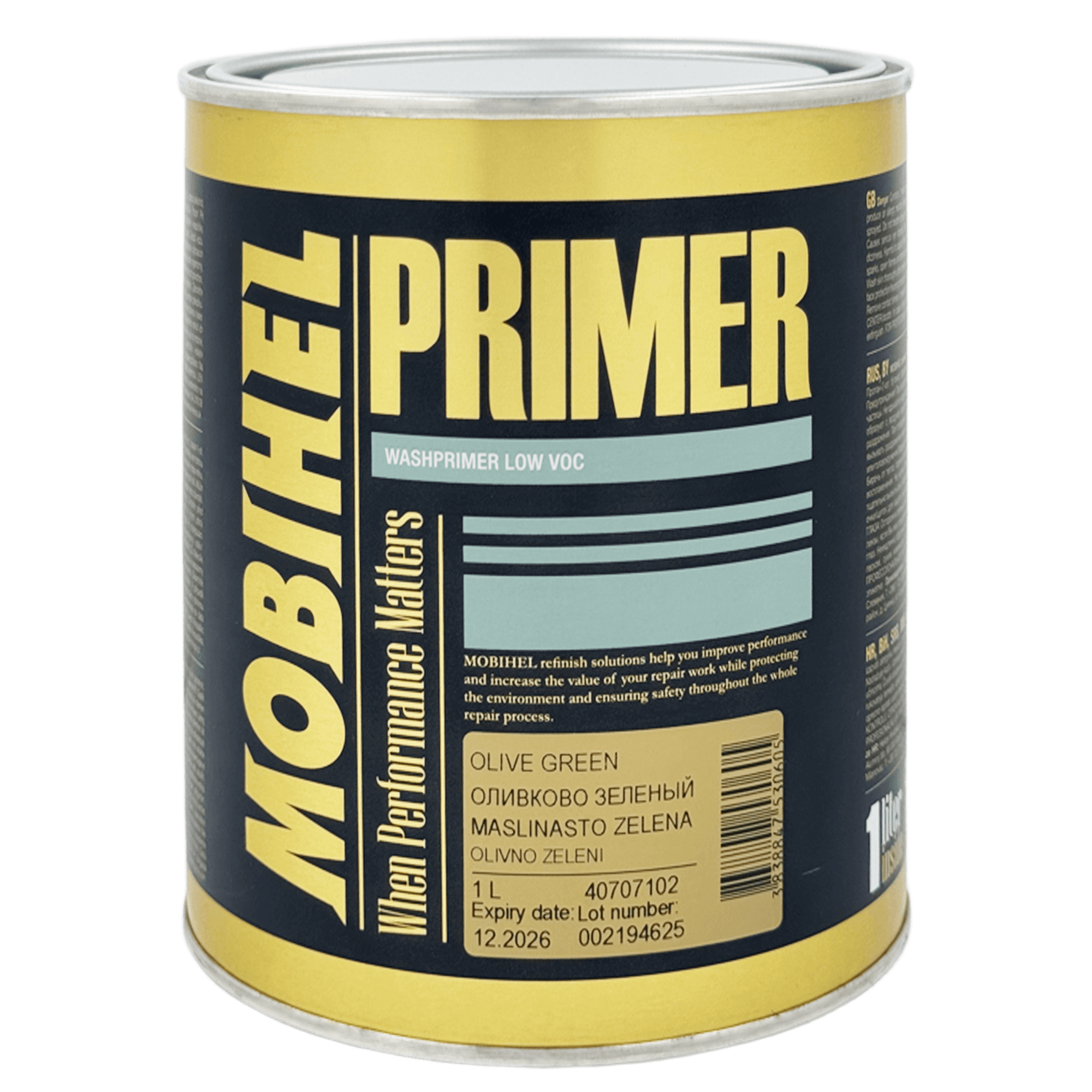 MOBIHEL 1К WASHPRIMER LOW VOC Кислотный грунт 1л
