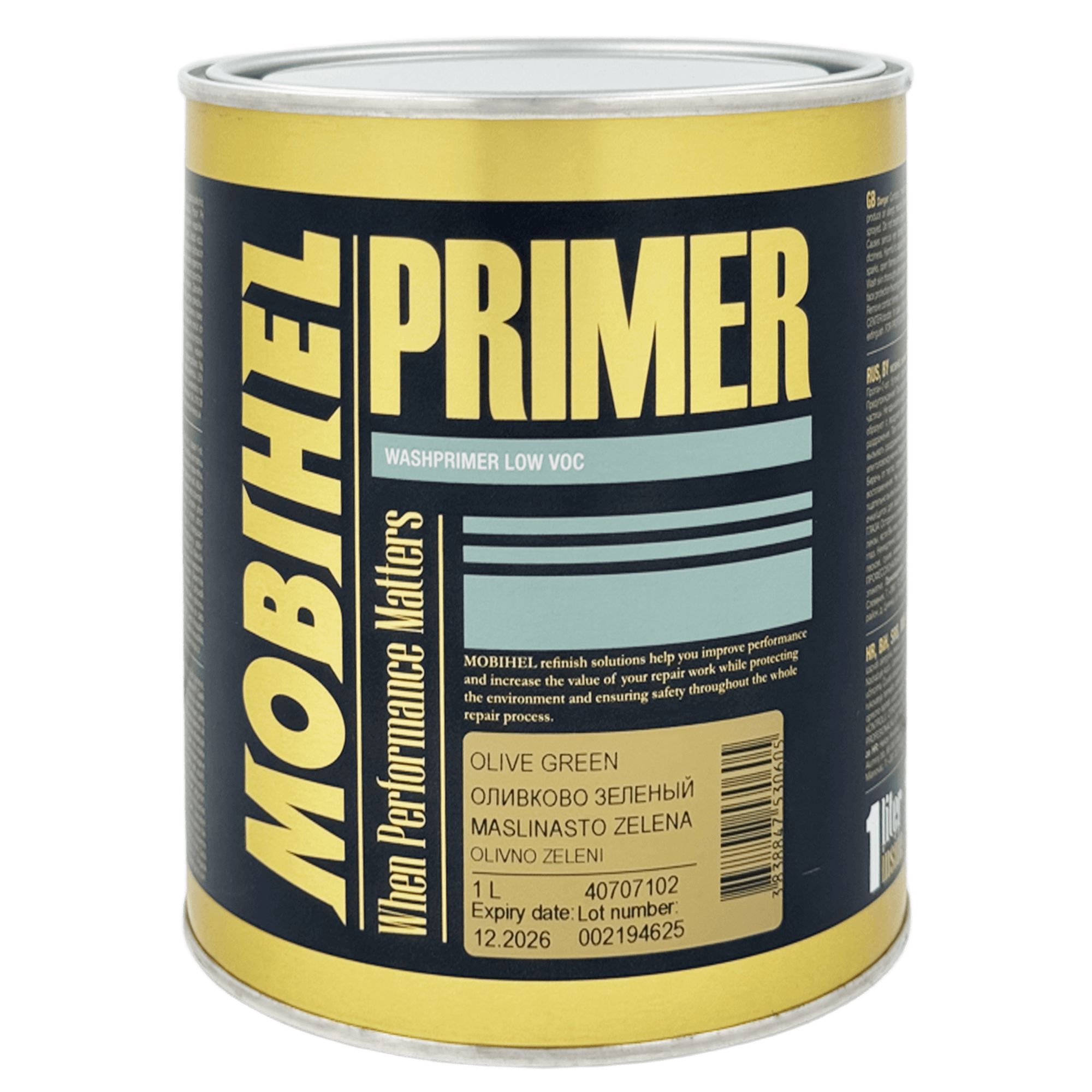 MOBIHEL 1К WASHPRIMER LOW VOC Кислотный грунт 1л