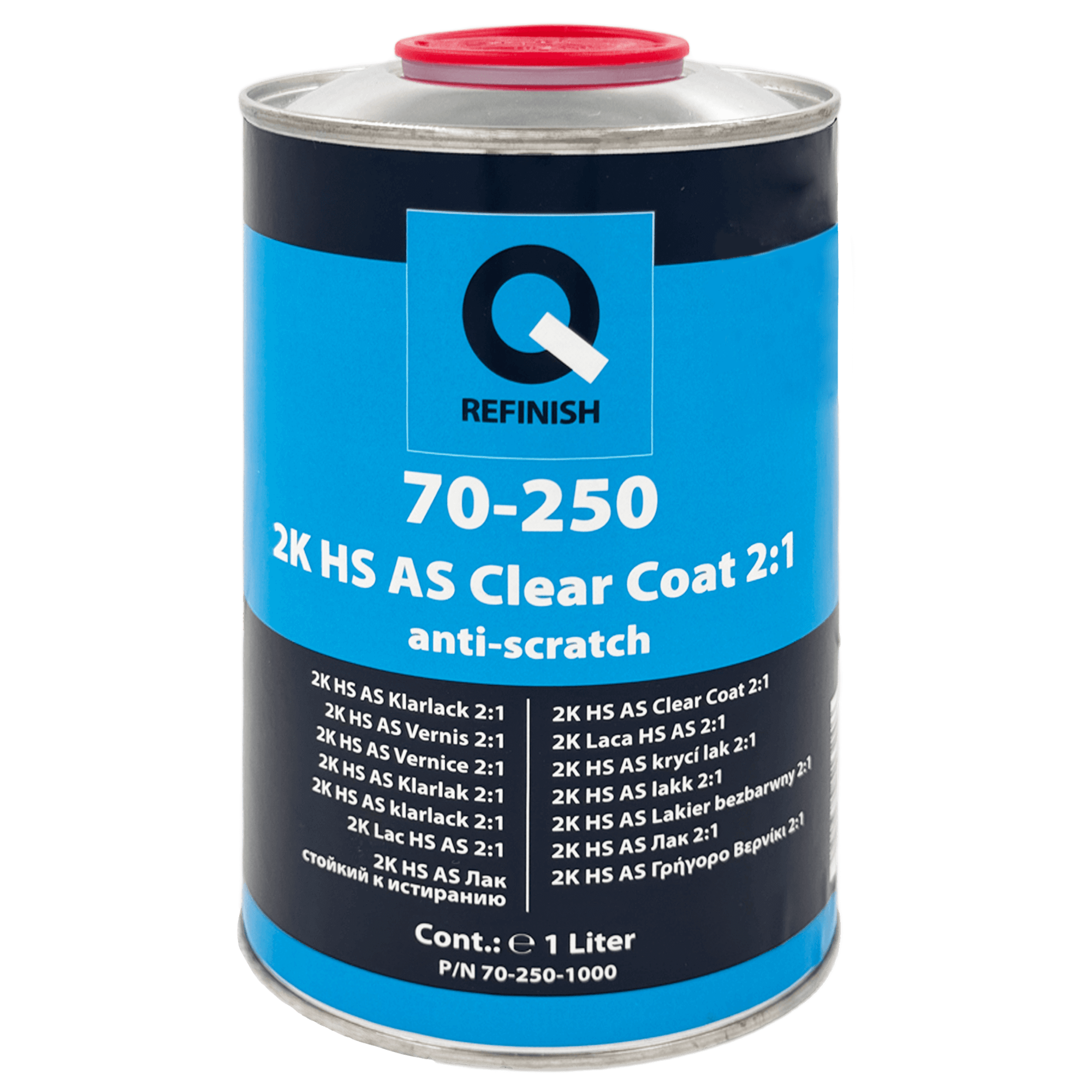Q-REFINISH 70-250 2K HS AS Clear Coat Акриловый лак 1л + 0,5л (70-205HN-1)