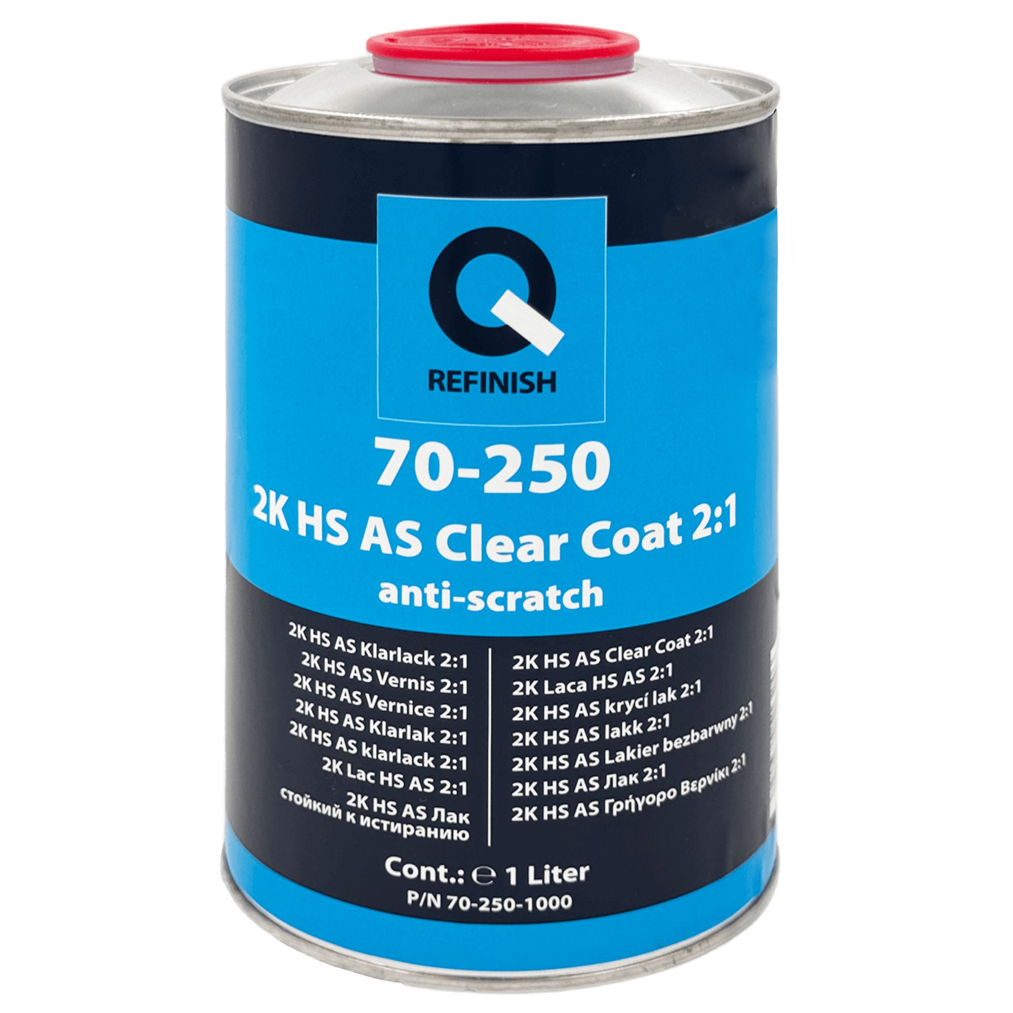 Q-REFINISH 70-250 2K HS AS Clear Coat Акриловый лак 1л + 0,5л (70-205HN-1) превью #1