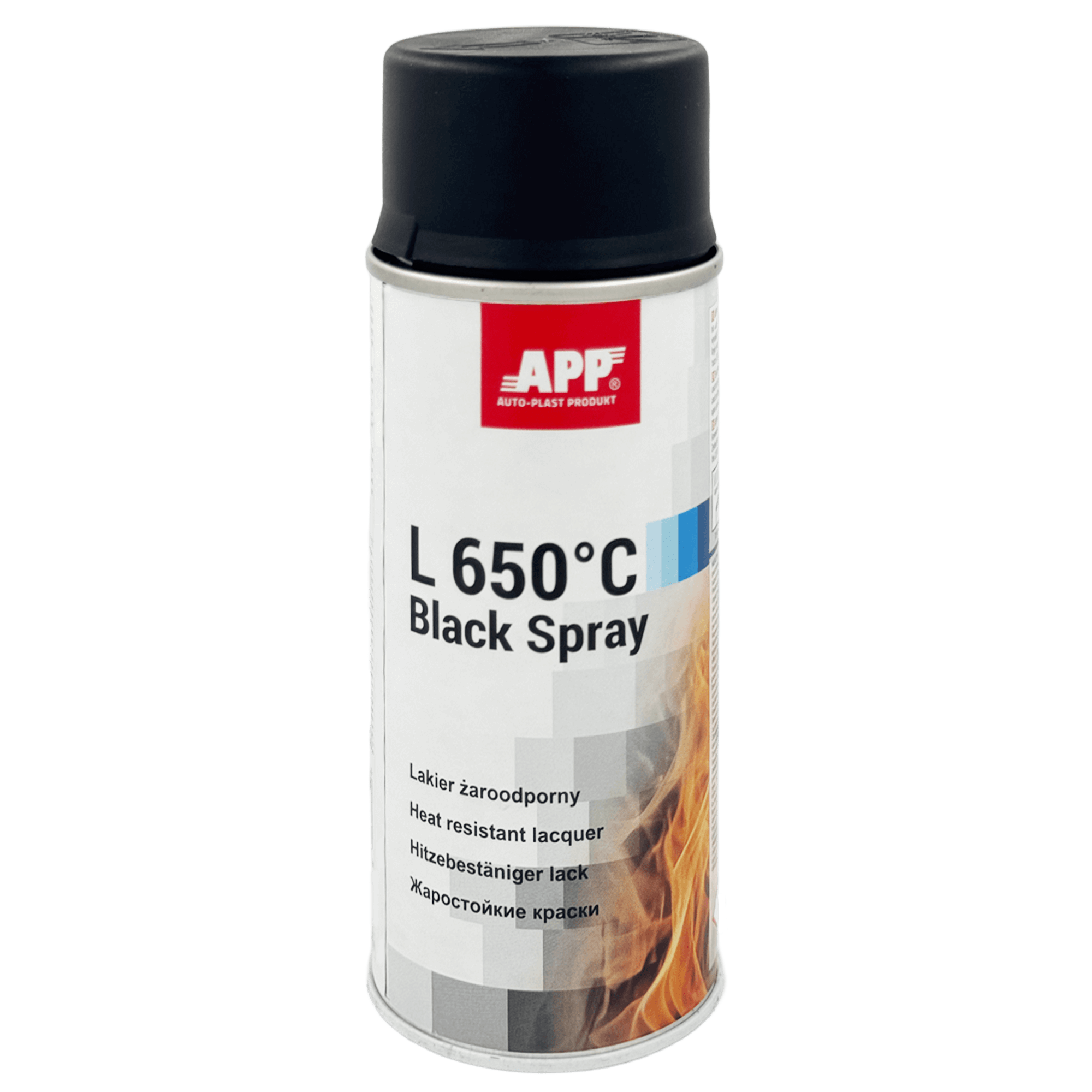 APP L650°C Жаростойкая краска черная 400мл