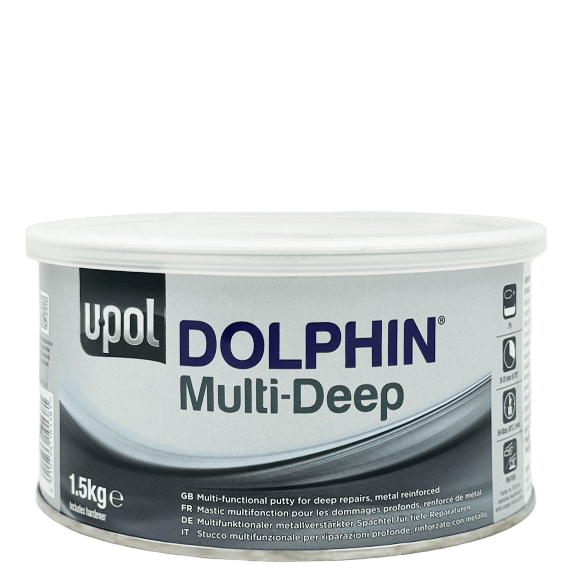 U-POL DOLPHIN MULTI-DEEP Шпатлевка с алюминием 1,5кг