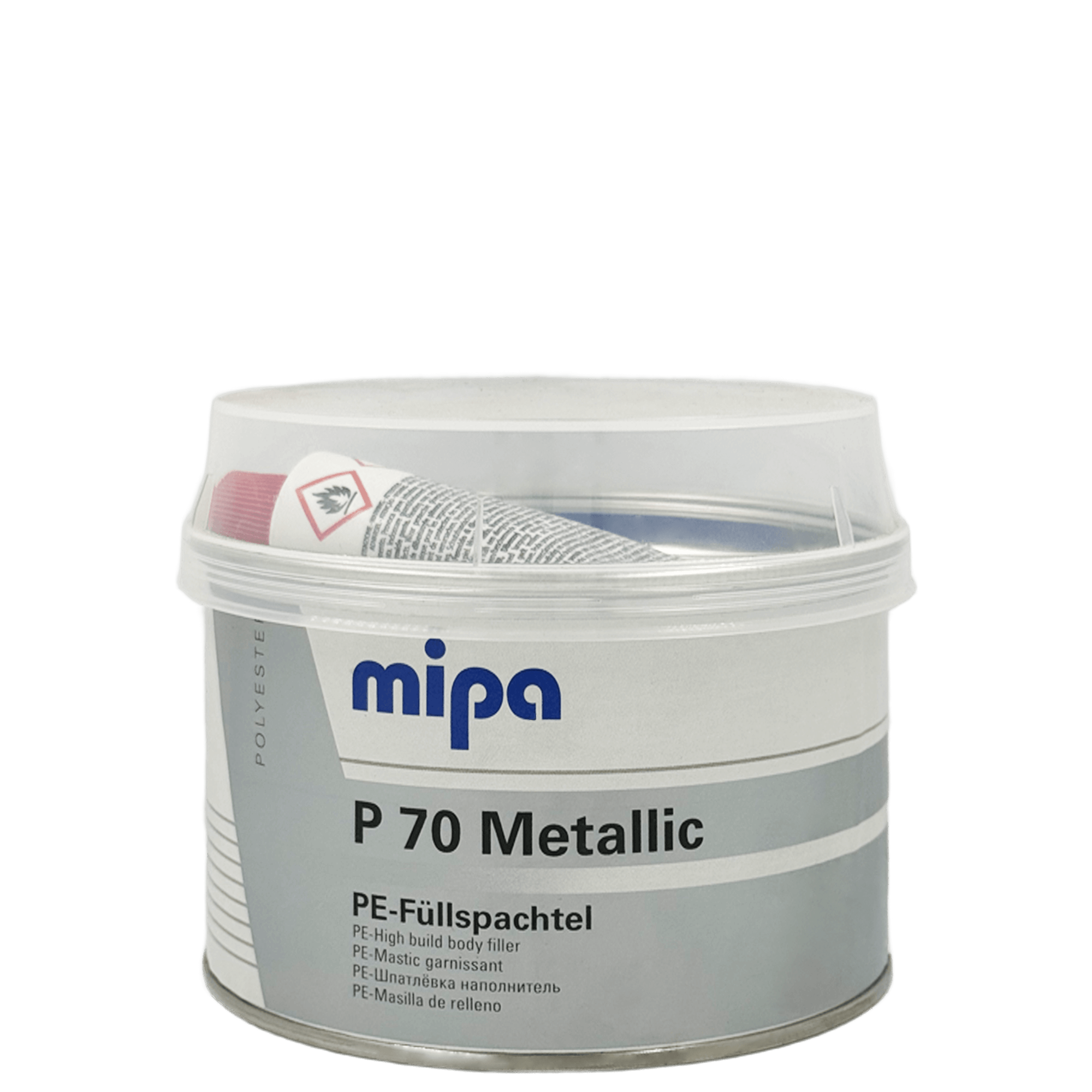 MIPA P70 Metallic PE-Fullspachtel Шпатлевка с алюминиевым наполнителем 1кг