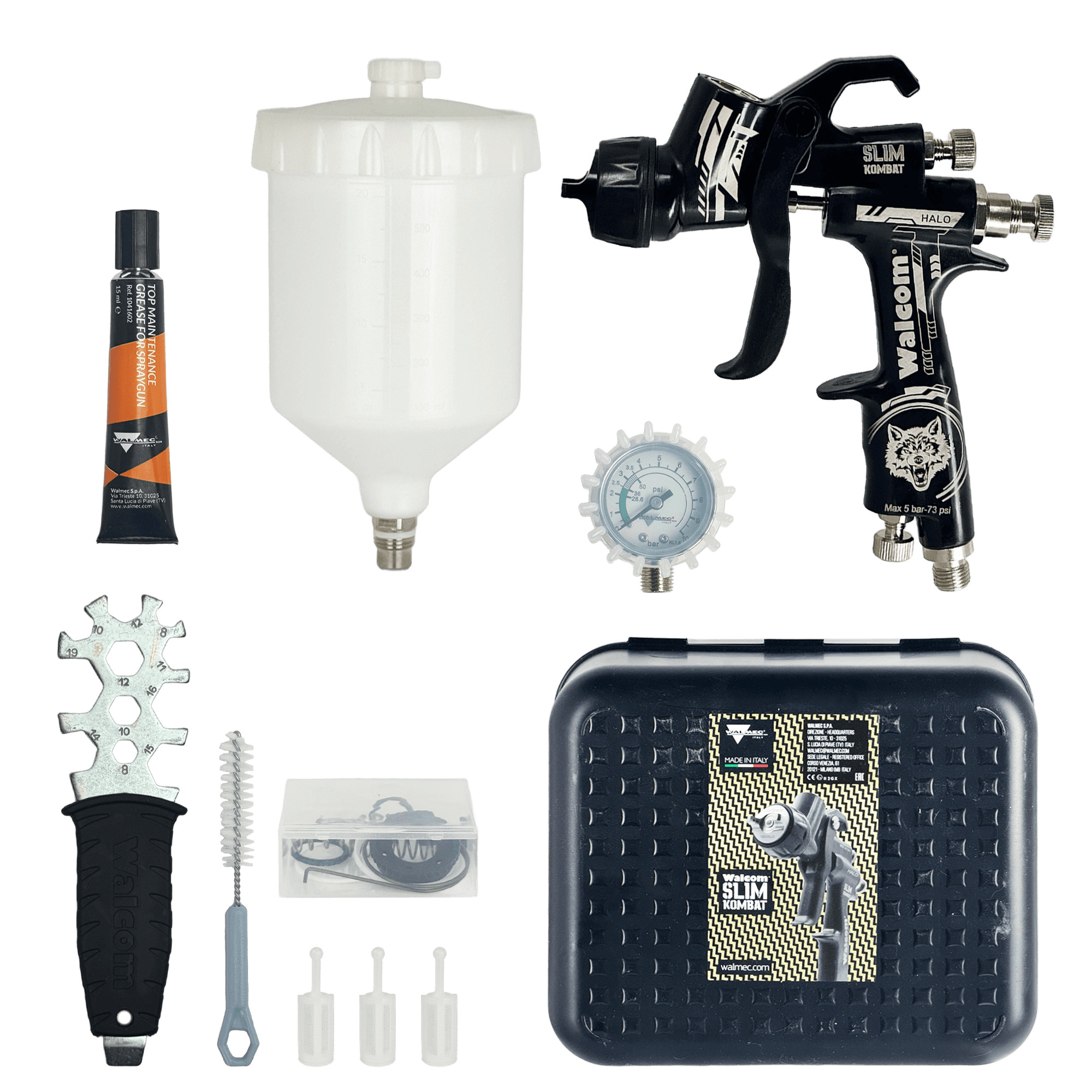 WALCOM SLIM KOMBAT S HTE (HALO) Пистолет покрасочный превью #4