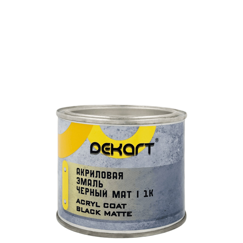 HAYA (DEKART) 1K Краска чёрный мат 0,4л