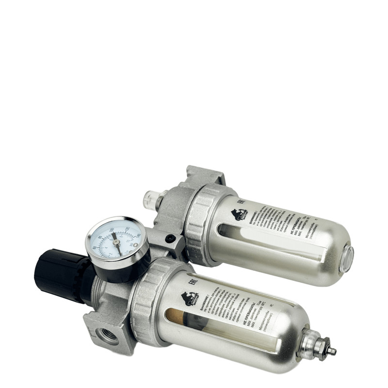 РУССКИЙ МАСТЕР РМ-14924 Фильтр влагоотделител и лубрикатором AFRL80