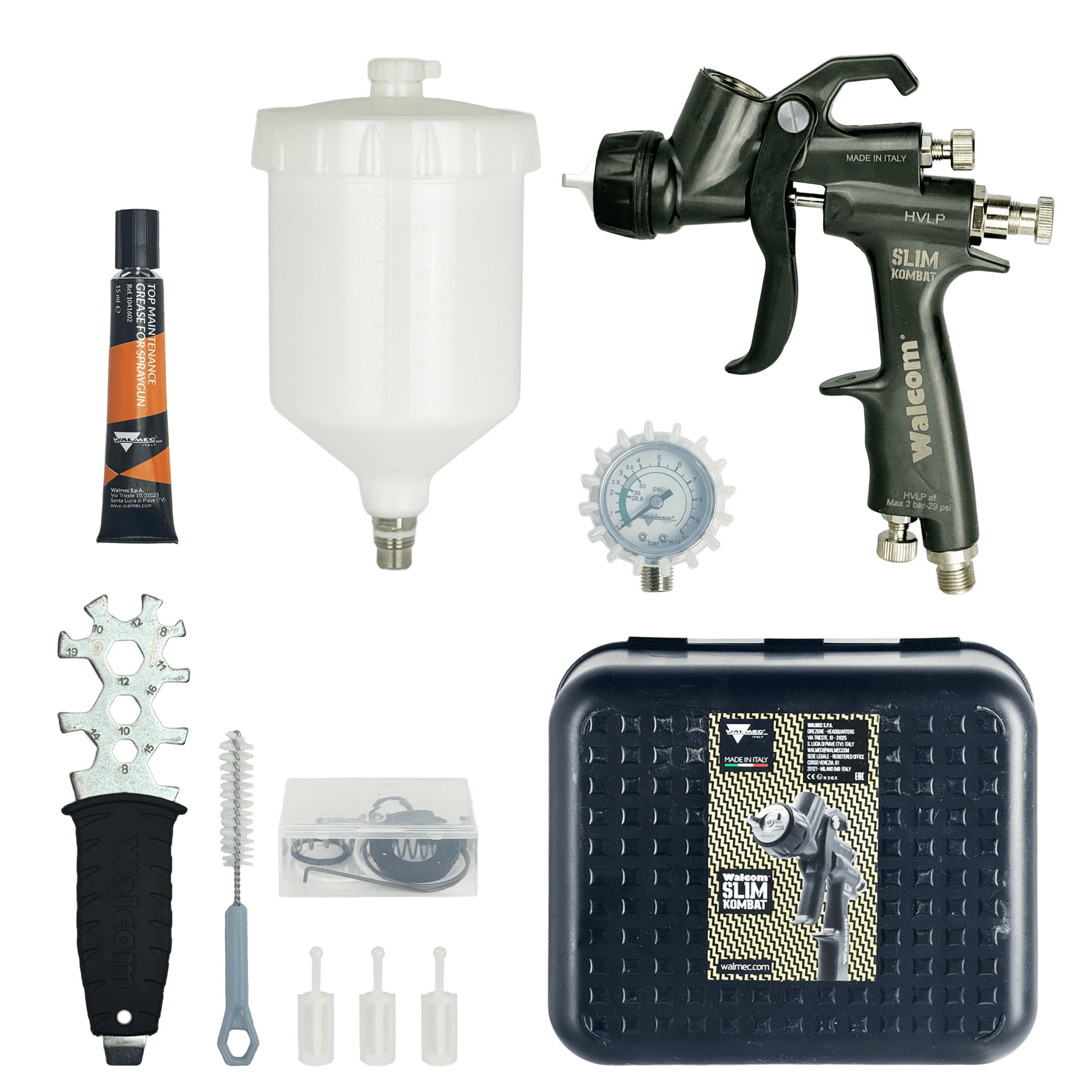 WALCOM SLIM KOMBAT S HVLP Пистолет покрасочный превью #4