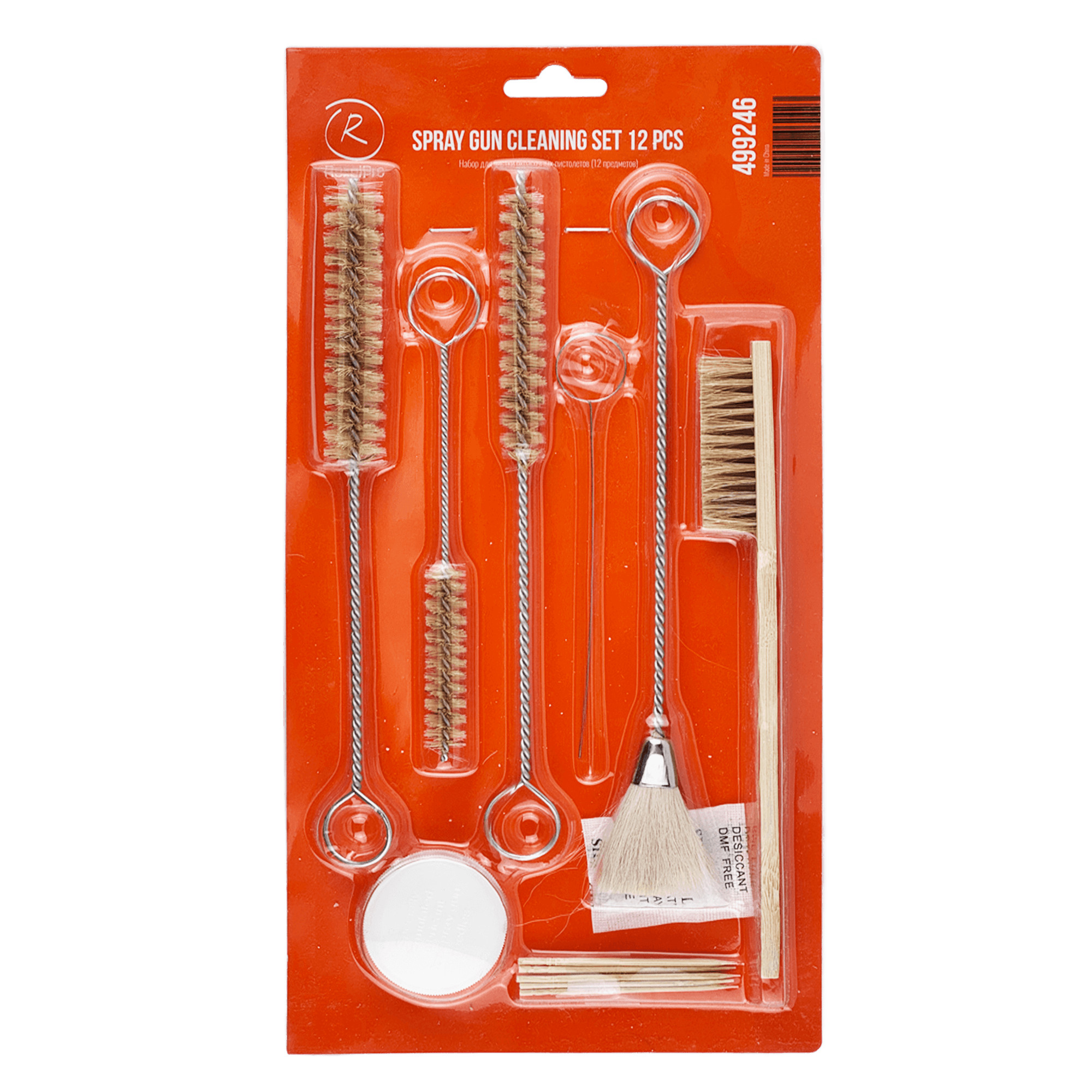 ROXELPRO 499246 Набор для чистки окрасочных пистолетов (12 предметов) превью #2