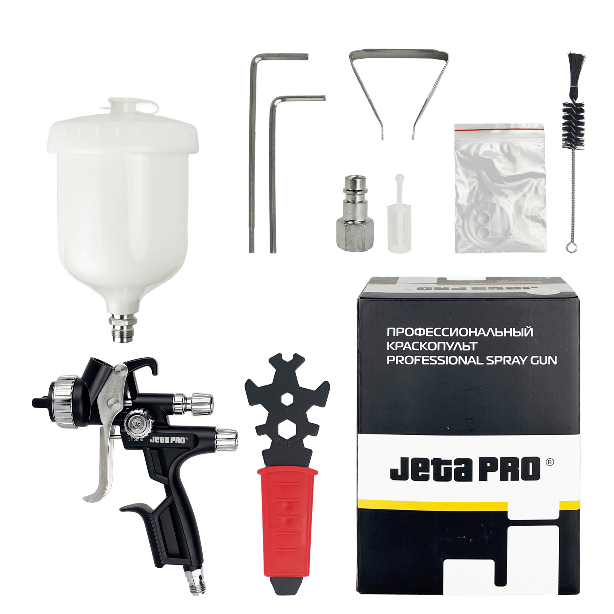 JETA PRO JP5000 HVLP Профессиональный краскопульт 1.3мм превью #4