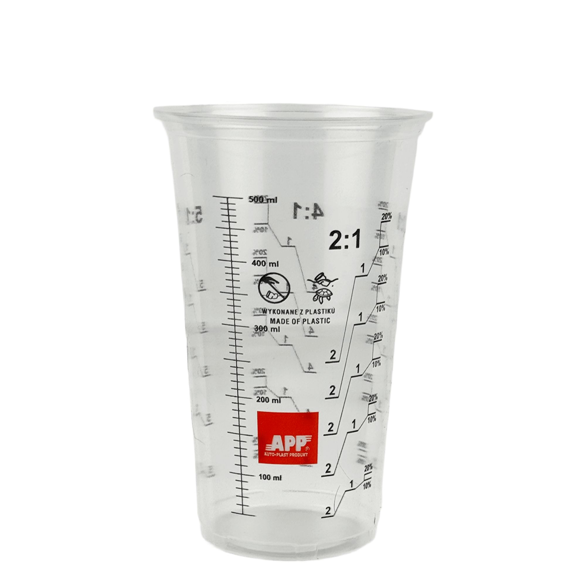 APP Cup Eco 500 Стакан с делениями для смешивания красок и лаков 500мл 