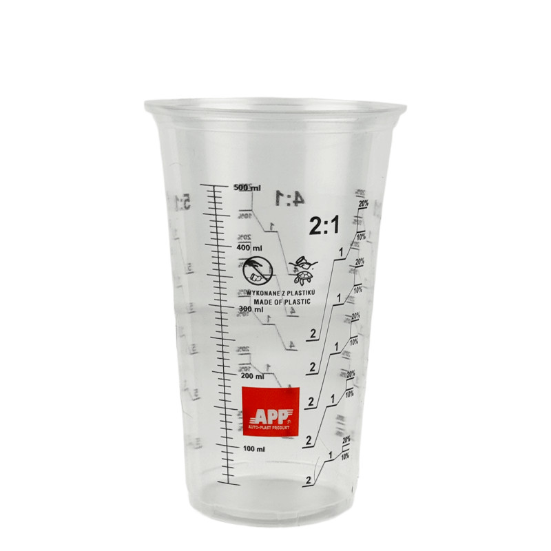 APP Cup Eco 500 Стакан с делениями для смешивания красок и лаков 500мл 