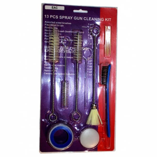 SPRAY GUN CLEANING KIT Набор для чистки окрасочных пистолетов (13 предметов)