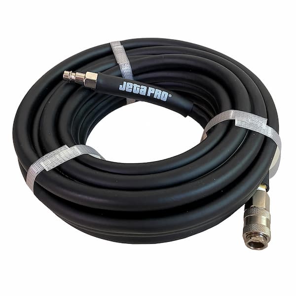 JETA PRO 5885010 Гибкий чёрный антистатичекий шланг для подачи сжатого воздуха с быстросъемами 10м