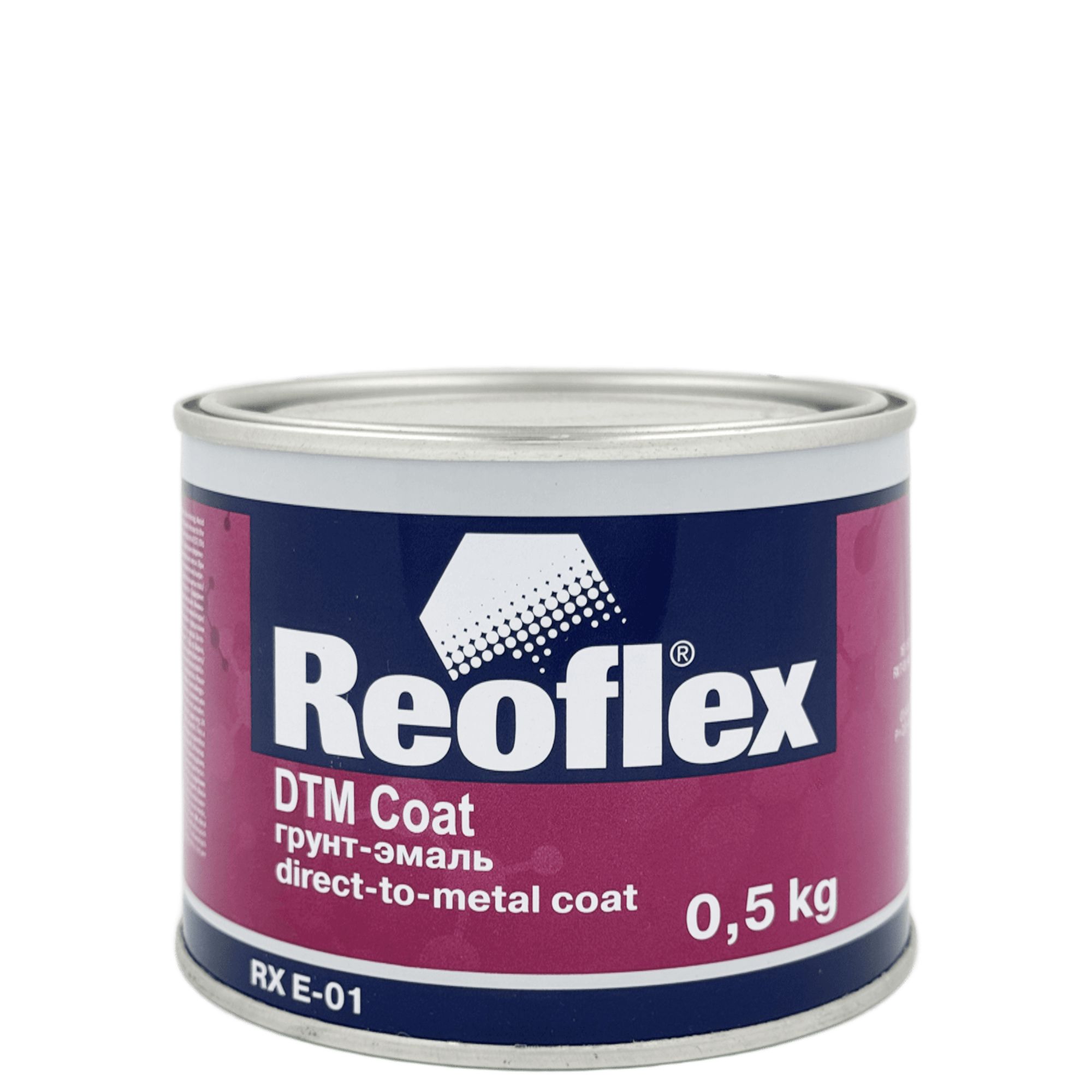REOFLEX RX E-01 DTM Сoat Грунт-эмаль черная матовая 0,5кг