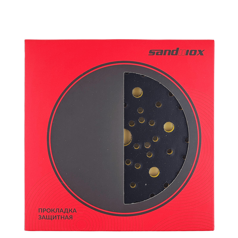SANDWOX 04.150.05 Прокладка защитная на поролоне средней жёсткости 10 мм 67 отверстий 150мм 