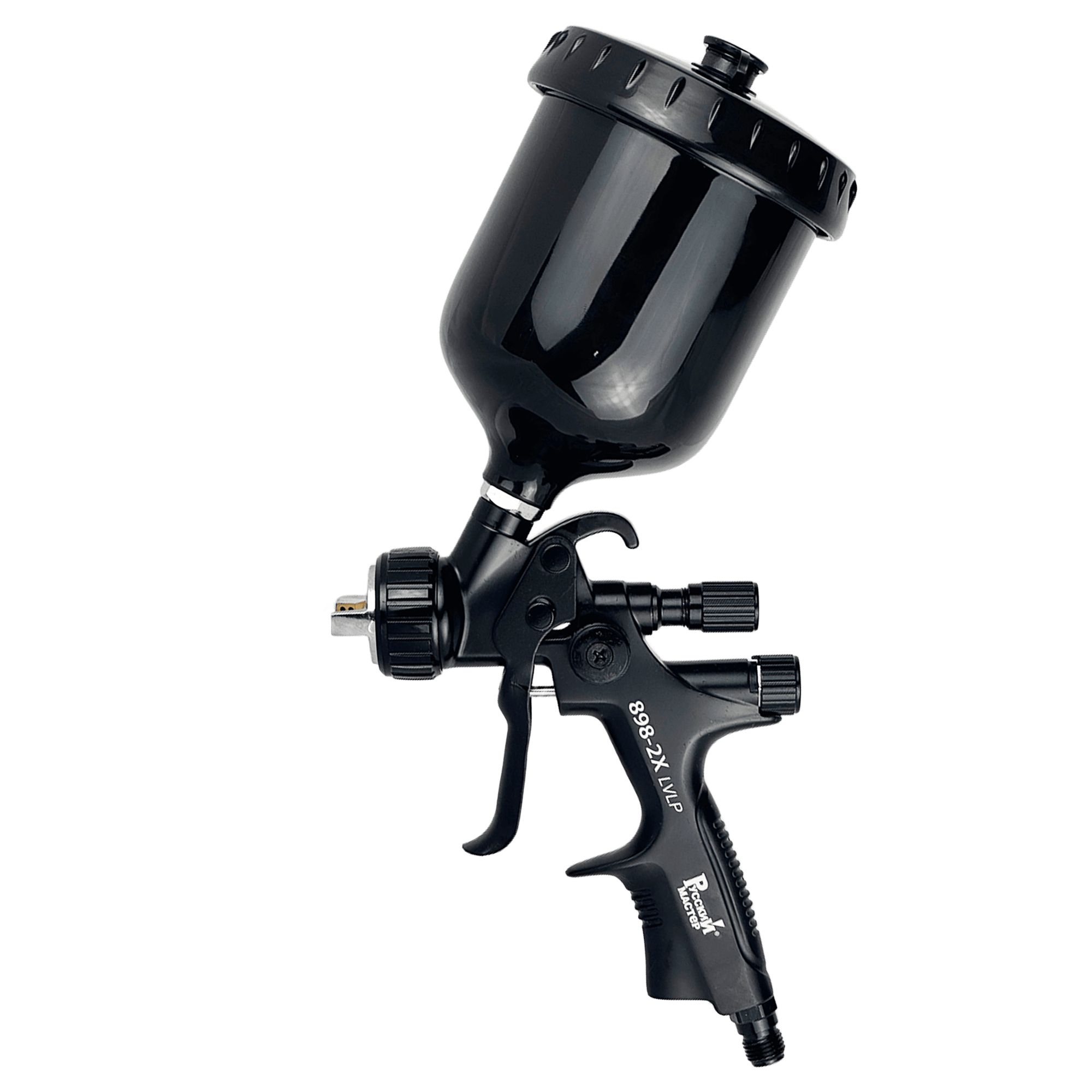 РУССКИЙ МАСТЕР РМ-385513 Краскопульт 898-2X LVLP верхний бачок дюза 1,4мм превью #1