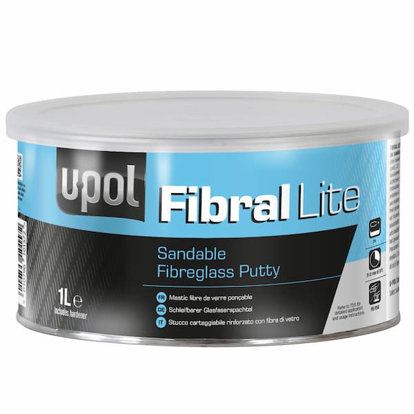U-POL FIBRAL LITE Шпатлевка со стекловолокном облегченная 1л