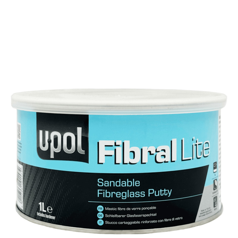 U-POL FIBRAL LITE Шпатлевка со стекловолокном облегченная 1л