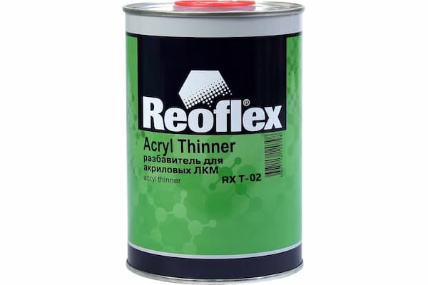 REOFLEX RX T-02 Acryl Thinner SL Разбавитель для акриловых ЛКМ медленный 1л