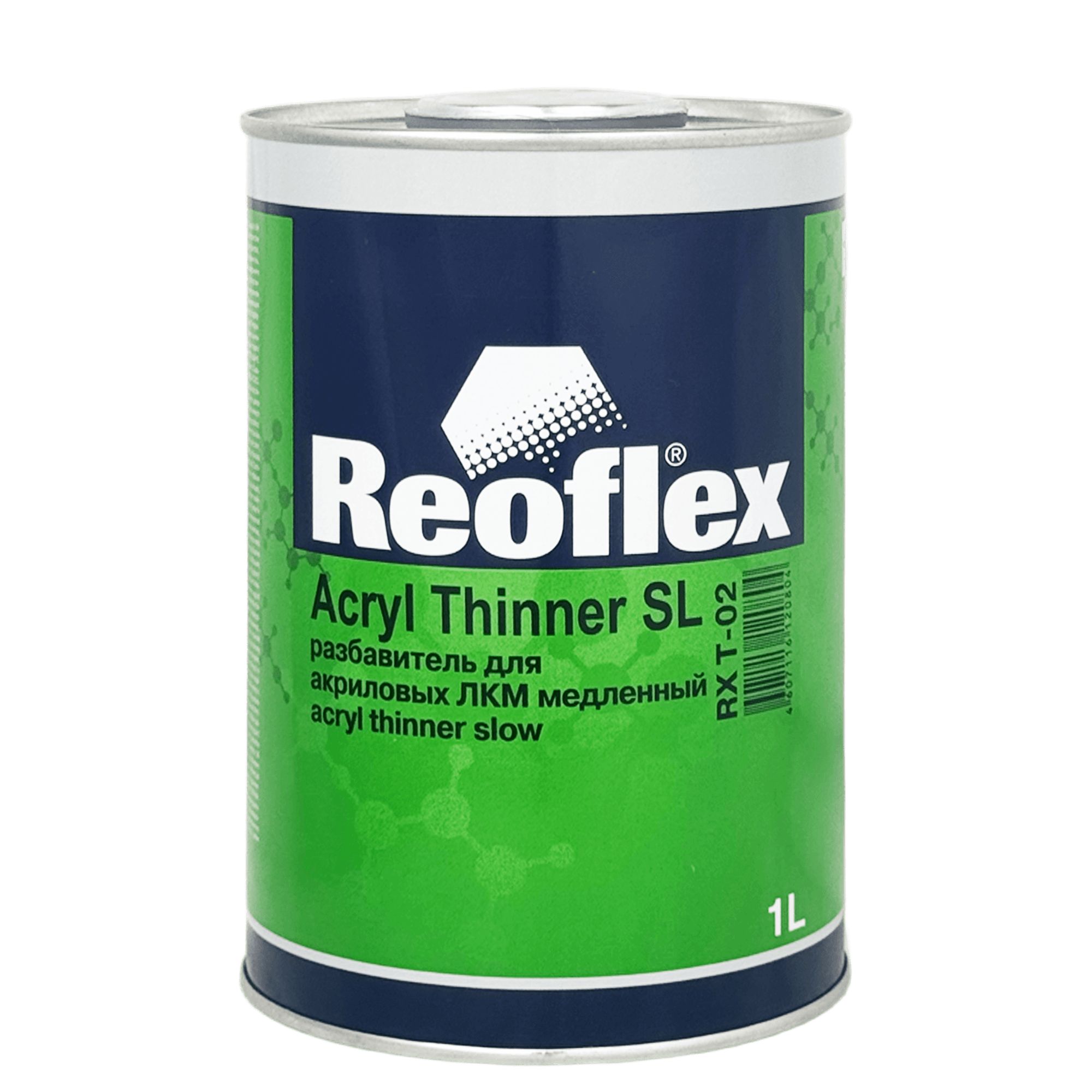 REOFLEX RX T-02 Acryl Thinner SL Разбавитель для акриловых ЛКМ медленный 1л