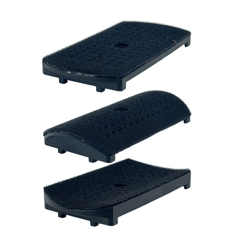 РУССКИЙ МАСТЕР РМ-385438 Блок шлифовальный с пылеотводом 94 отверстие 125х70мм (3 подошвы)