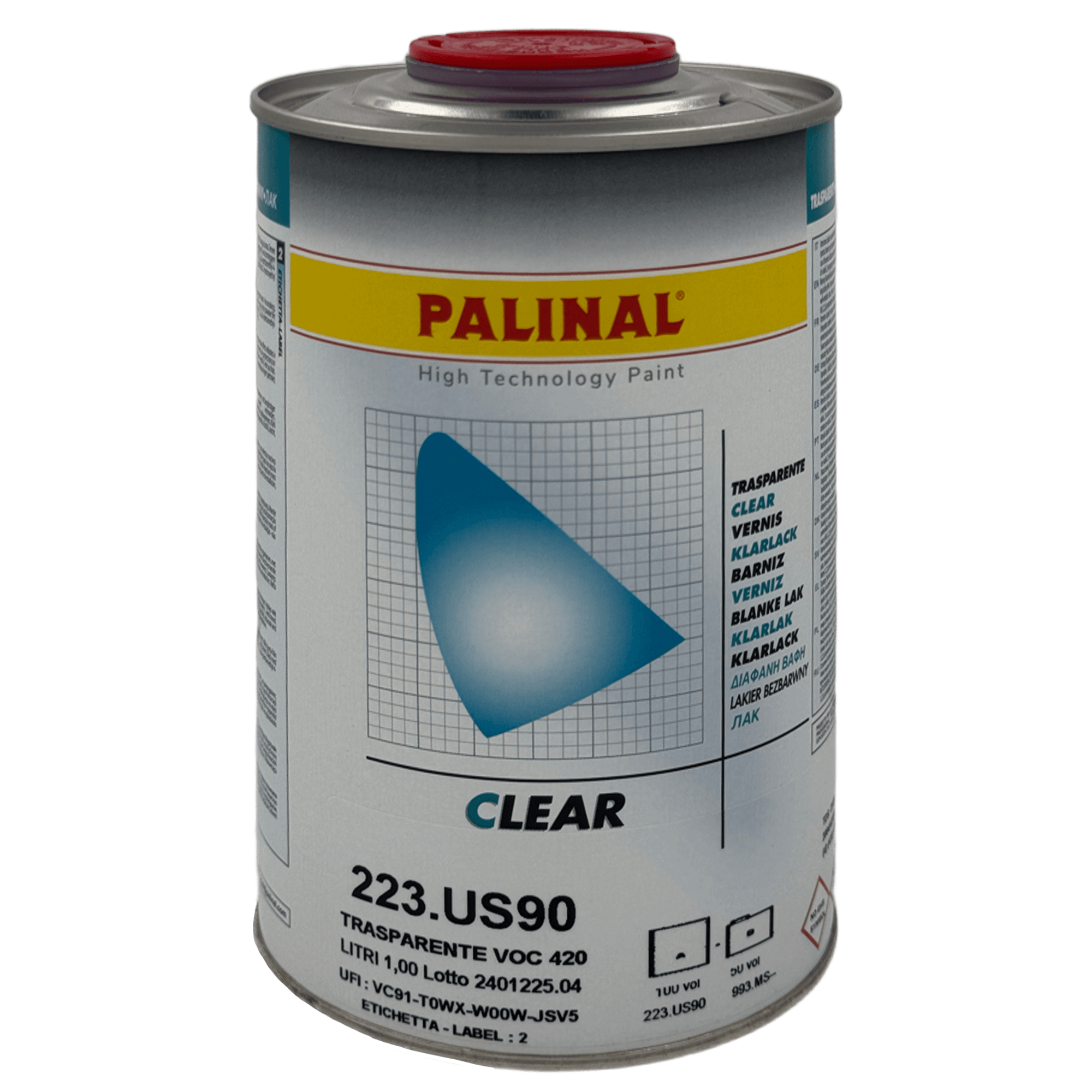 PALINAL US90 2K-UHS Лак акриловый 1л + 0,5л (993.MS-М)